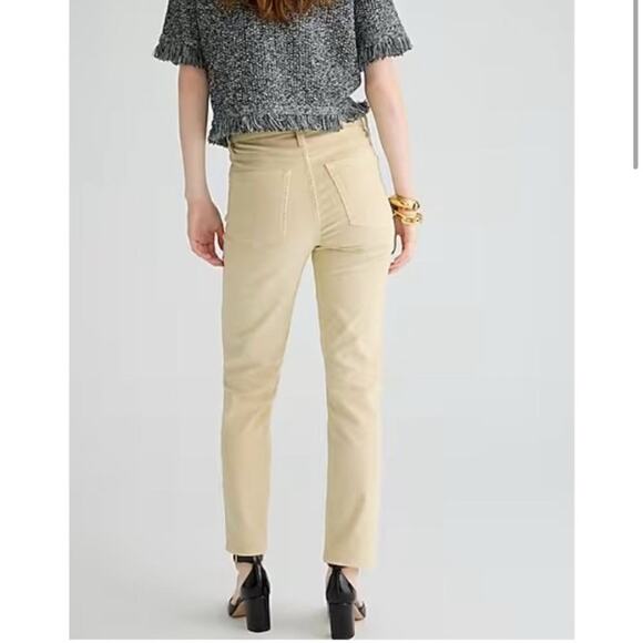 J. Crew NEW Women's Slim-Straight Corduroy Pants in Pale Bone  Size 30 - Picture 3 of 11